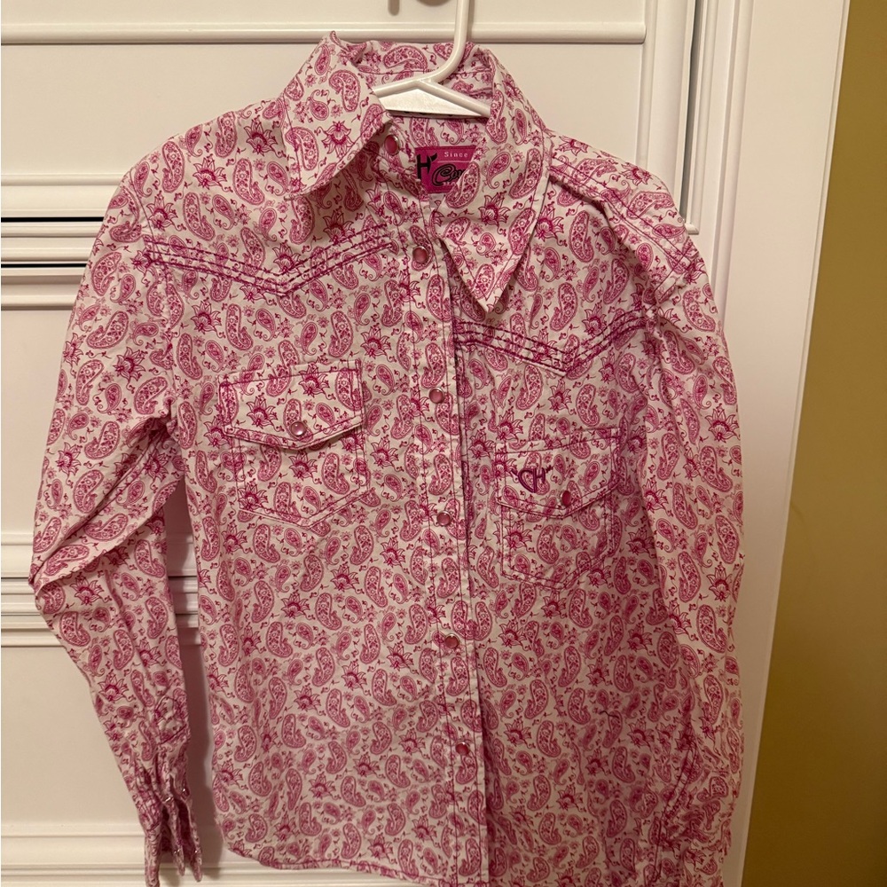 Pink Paisley Kids Shirt